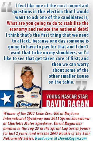 young NASCAR star David Ragan